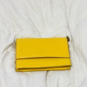 J. Crew Convertible Clutch bright yellow bag